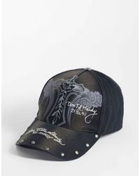 Ed Hardy - Trucker-cap mit sturmrose - Lyst