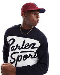 Parlez - Rubio Logo Knitted Jumper - Lyst