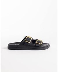 schuh - Trish Double Buckle Flat Sandal - Lyst
