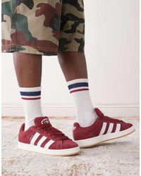 adidas Originals - Zapatillas De Deporte Granates Y Blancas Con Suela De Goma Campus 00S De -Rojo - Lyst