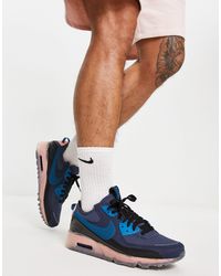 Nike Air Max 90 bianche, gialle e blu navy | AW LAB