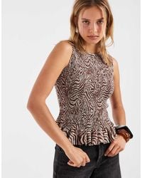 House Of Sunny - Zebra Mesh Top - Lyst