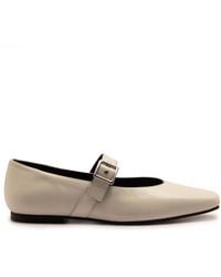OFF THE HOOK - Cuffley Leather Square Toe Mary Jane Flats - Lyst