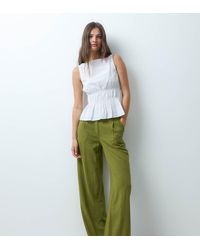 ASOS - Asos Design Tall Wide Leg Trousers With Pleat Detail - Lyst
