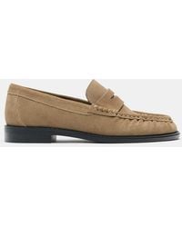 Pull&Bear - – loafer aus leder - Lyst