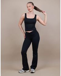 SIMMI - Ruched Front Flared Leggings - Lyst
