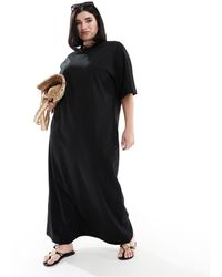 ASOS - Asos design curve - robe t-shirt oversize longueur mollet - Lyst