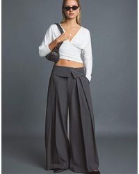Stradivarius - Long Sleeve V-neck T-shirt - Lyst