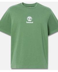 Timberland - Print Stack Logo Short-Sleeve Tee - Lyst