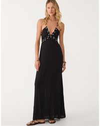 Stradivarius - Vestito Lungo Con Perline - Lyst