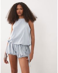 ASOS - Bubble Hem Halter Neck Top Co Ord - Lyst