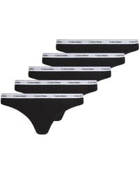 Calvin Klein - Modern Logo 5 Pack Thongs - Lyst