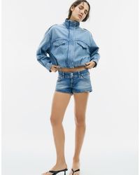 Stradivarius - Balloon Denim Jacket - Lyst