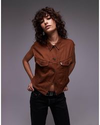 Levi's - 90s Shrunken Lightweight Denim Vest - Lyst