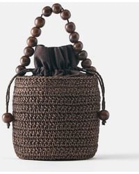 Pull&Bear - Borsa A Secchiello Piccola Con Perline - Lyst