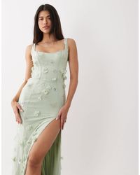 oh polly azelie embellished draped corset mini dress Oh Polly Azelie embellished draped corset mini dress in honey