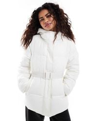 Calvin Klein - Logo Belt Puffer Jacket - Lyst