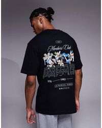 ASOS - Relaxed T-shirt With Floral Graphic - Lyst