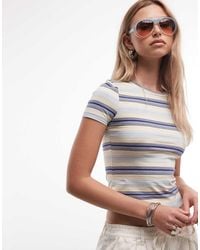 Monki - Slim Fit T-shirt - Lyst