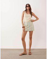 ASOS - Clean Look Linen Skort - Lyst