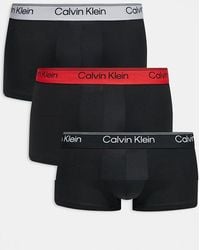 Calvin Klein - Micro Stretch 3 Pack Low Rise Trunks - Lyst