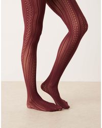 ASOS - Pointelle Pattern Tights - Lyst