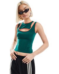 Collusion - Cut Out Tank Top With Sports Binding - Lyst