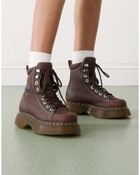 Dr. Martens - Dr. martens - buzz 8i - bottines à 8 paires d'œillets - foncé - Lyst