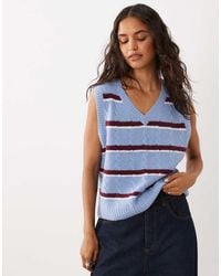 Abercrombie & Fitch - Knitted V Neck Vest - Lyst