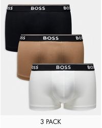 BOSS - Pack De 3 Calzoncillos De Colores Power De - Lyst