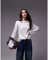 & Other Stories - Jersey Relaxed Top With Asymmetric Side Ruche Detail - Lyst