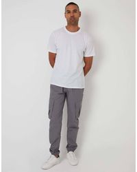 Threadbare - Elasticated Waist Cargo Trousers - Lyst