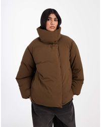 ASOS - Funnel Neck Clean Puffer Jacket - Lyst