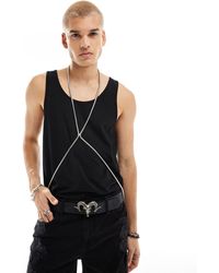 ASOS - Chunky Snake Chain Body Harness - Lyst