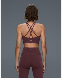 Oysho - Medium-support Comfortlux Sports Bra With Cups - Lyst