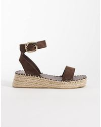 South Beach - Linen Two Part Espadrille Sandals - Lyst