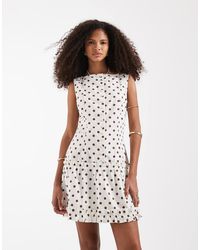 Neon Rose - Button-up Mini Dress - Lyst