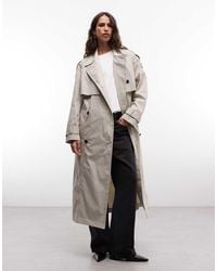 AllSaints - Linnie Belted Trench Coat - Lyst