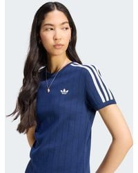 adidas Originals - Pinstripe Short Sleeve Slim Tee - Lyst