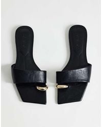 TOPSHOP - Mina Mule Flat Sandal With Hardware - Lyst