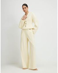 River Island - Linen Look Cocoon Sleeve Seamed Jacket - Lyst