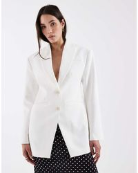 ASOS - Tailored Longline Fitted Blazer - Lyst