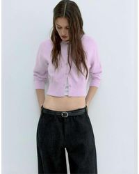 Pull&Bear - Kort Vest Met Knopen - Lyst