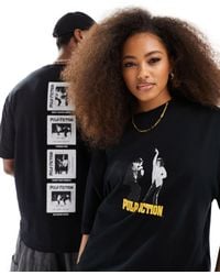 ASOS - Unisex Oversized License T-shirt With Pulp Fiction Graphic Prints - Lyst