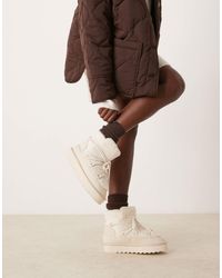 New Look - Suedette Snow Boot - Lyst