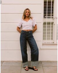 Lee Jeans - Rider Loose Turn Up baggy Jeans - Lyst