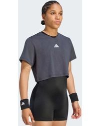 adidas Originals - Tennis Climacool Lace Crop T-shirt Pro - Lyst