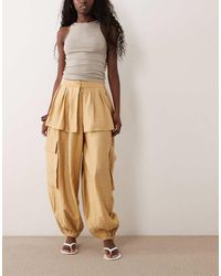 ASOS - Balloon Leg Skirt Detail Trousers - Lyst