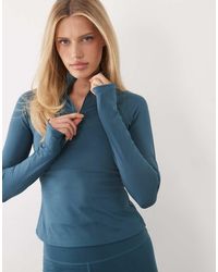 4505 - Active 1/4 Zip Long Sleeve Training Top - Lyst