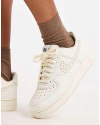 Nike - Air Force 1 Trainers With Swoosh Detail - Lyst